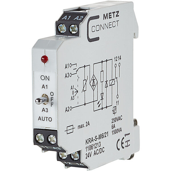 METZ CONNECT Koppelbaustein 1W KRAS-M6/21 24AC/DC